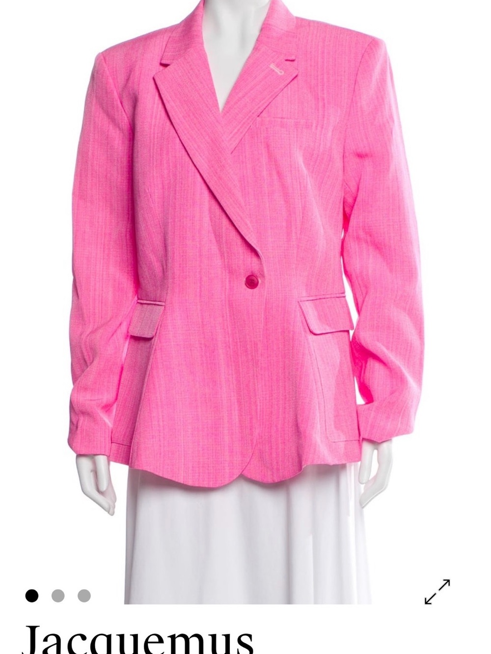 Jacquemus Hot Pink Tailored Women's Blazer